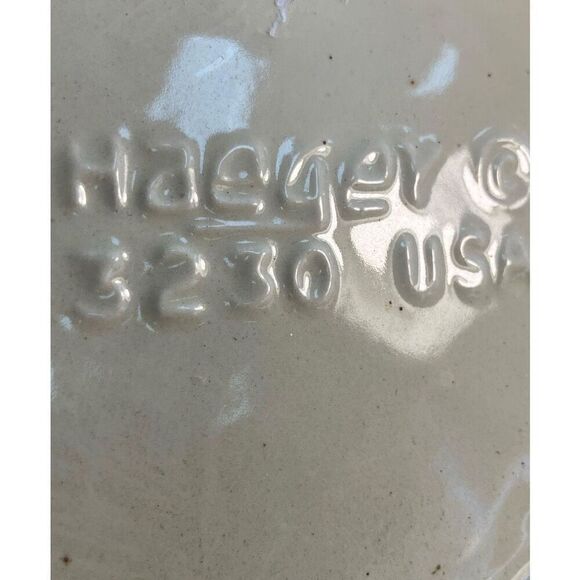 Vintage Haeger USA 3230 Cream Ribbed Bowl Basin Excellent condition - Picture 5 of 6